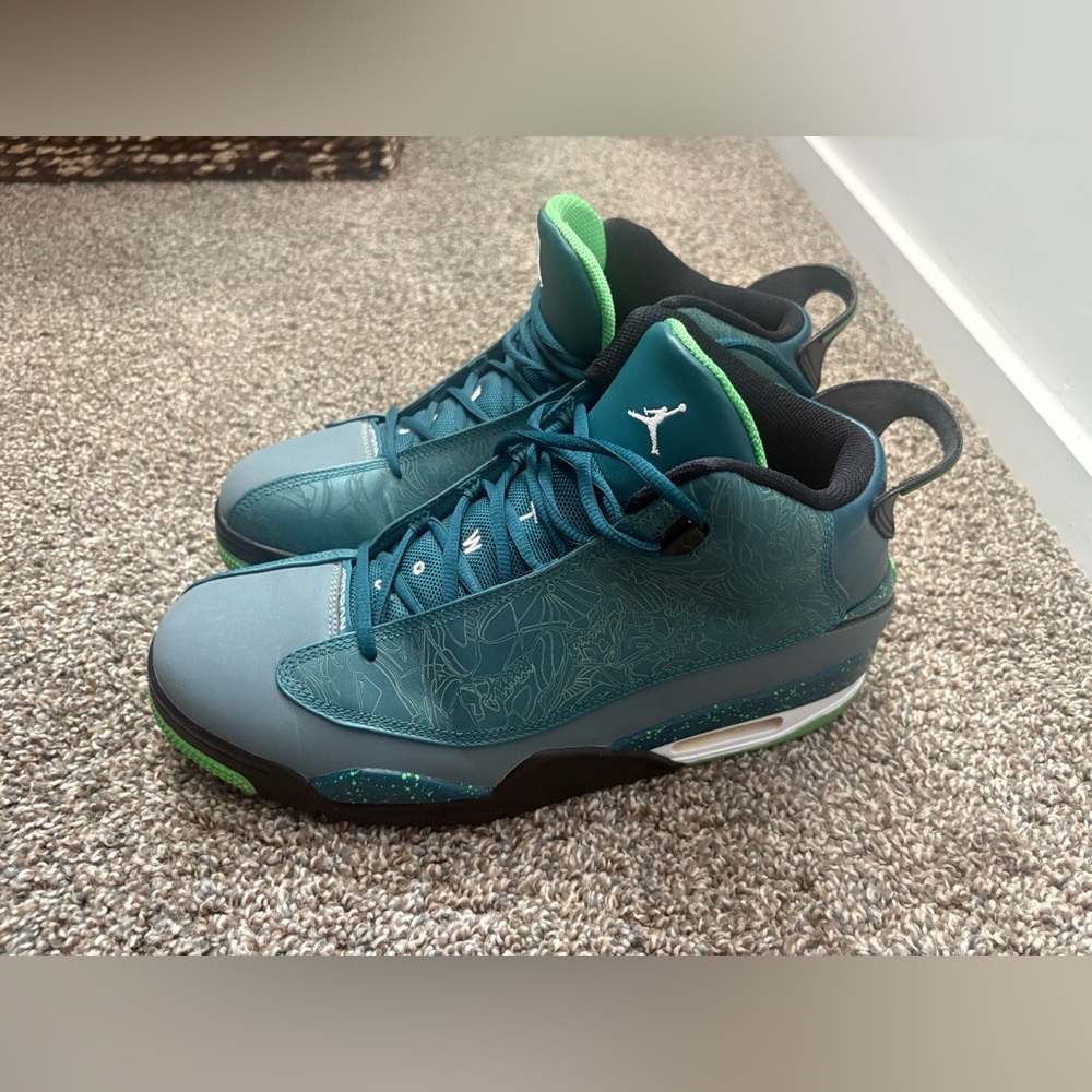 Jordan Dub Zero Teal and Green Men's Shoes